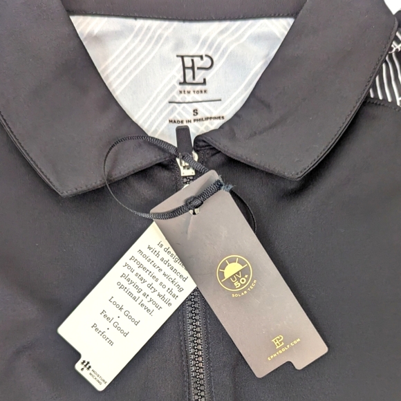 EPNY Golf Polo Sleeveless NEW Womens Small Black Zip Neck Tank Top EP New York - Picture 10 of 11